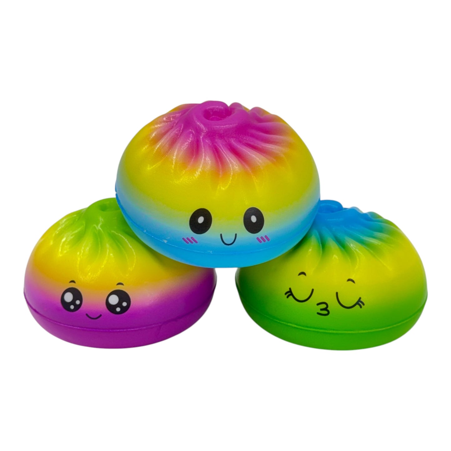 Rainbow Foam Squishy Dumpling TY6404-10 (12PC)