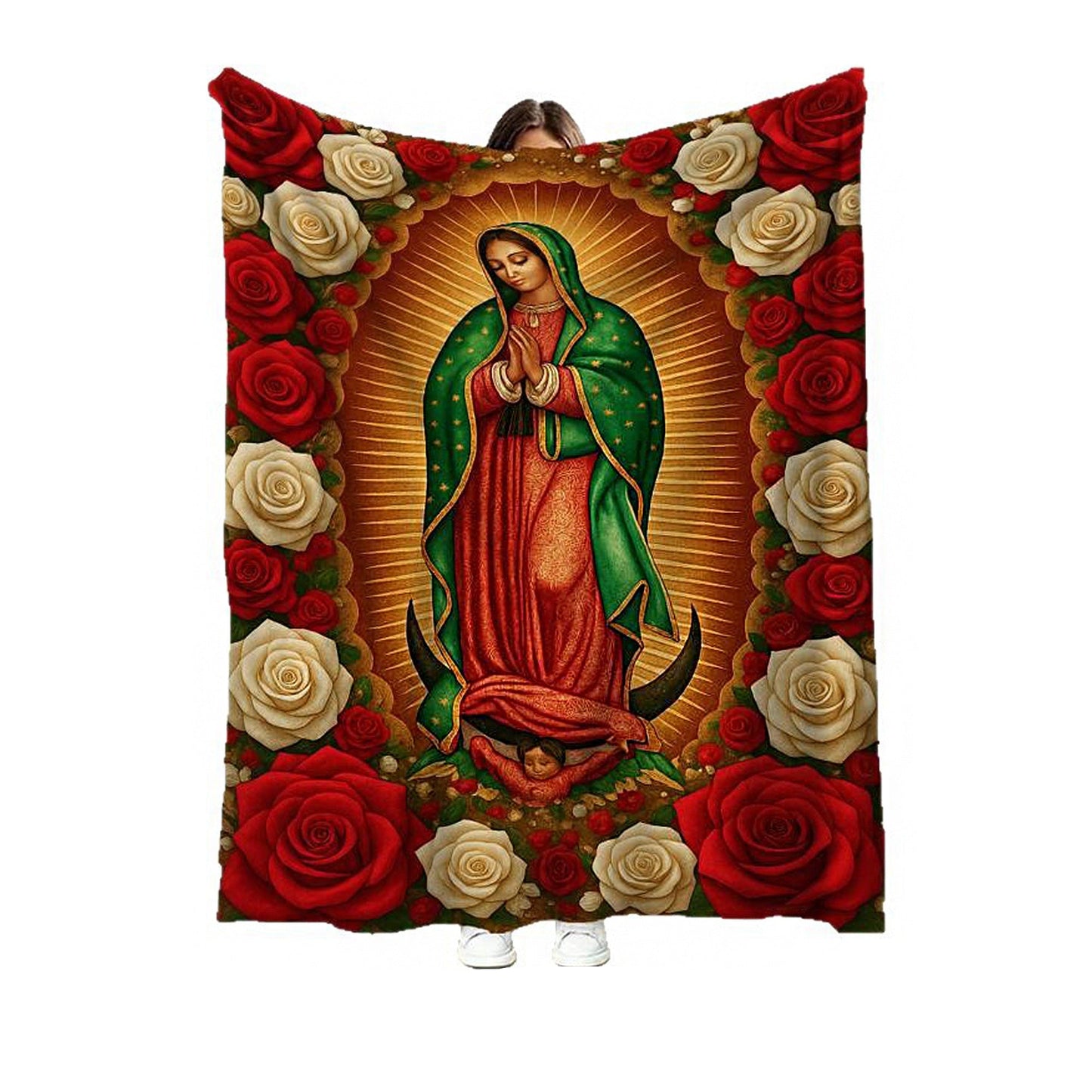 Our Lady of Virgin Mary Graphic Blanket 51122-40 (6PC)