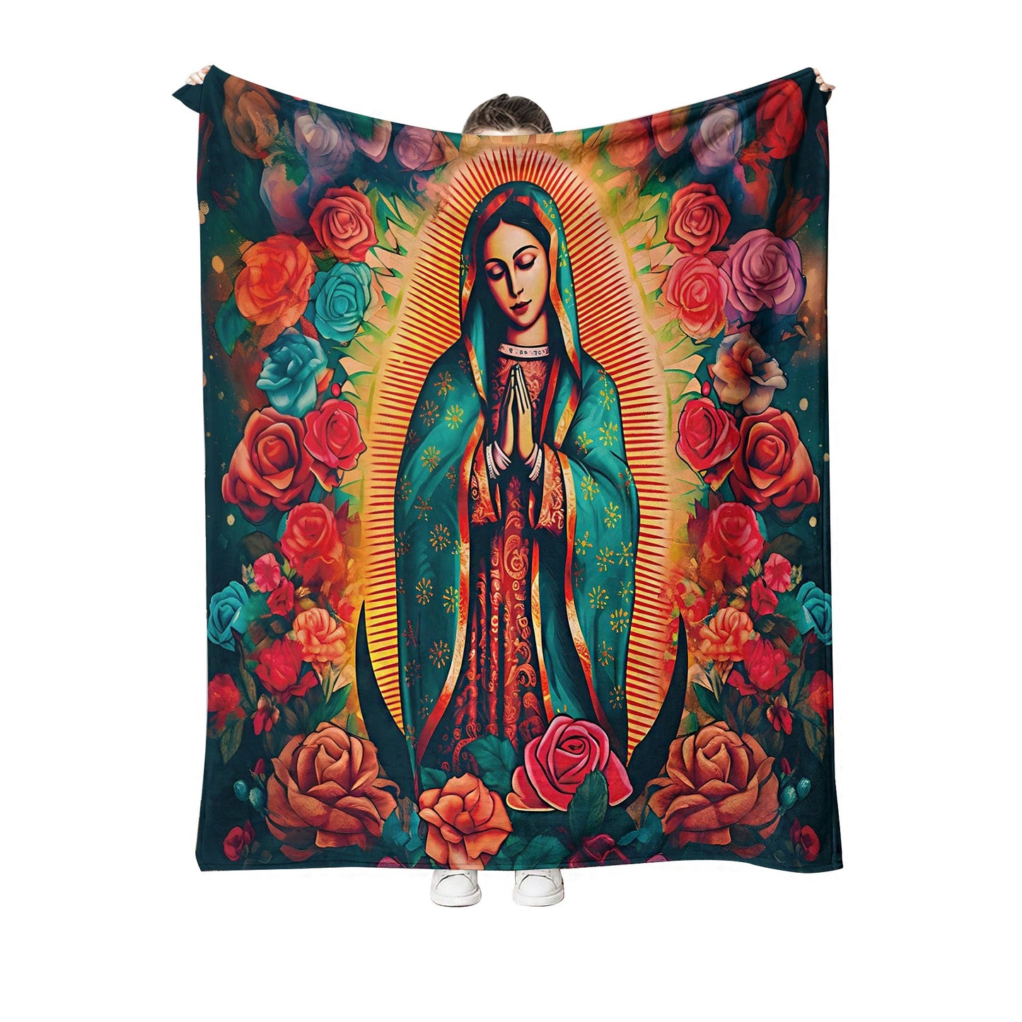Our Lady of Virgin Mary Graphic Blanket 51122-135 (6PC)