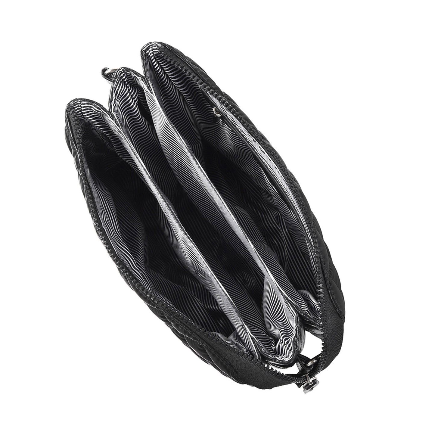 Women's Nylon Puffer Quilt Chain Strap Crossbody Bag LCBG1424. (2PC)