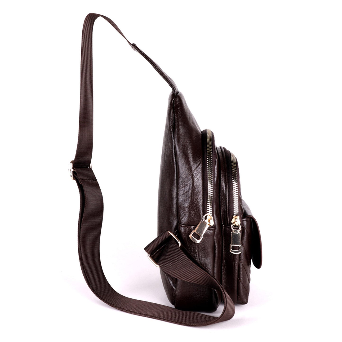Vegan Leather Quilt Crossbody Sling Bag LFBG1351 (6PC)
