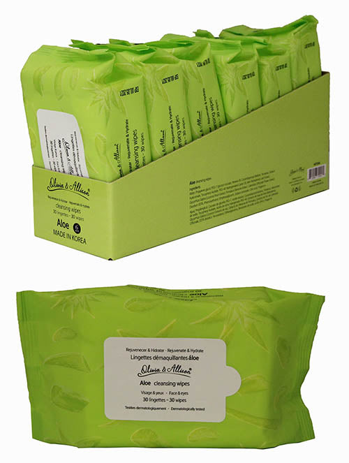 Aloe Cleansing Makeup Remover Wipes MIT004 (6PK)