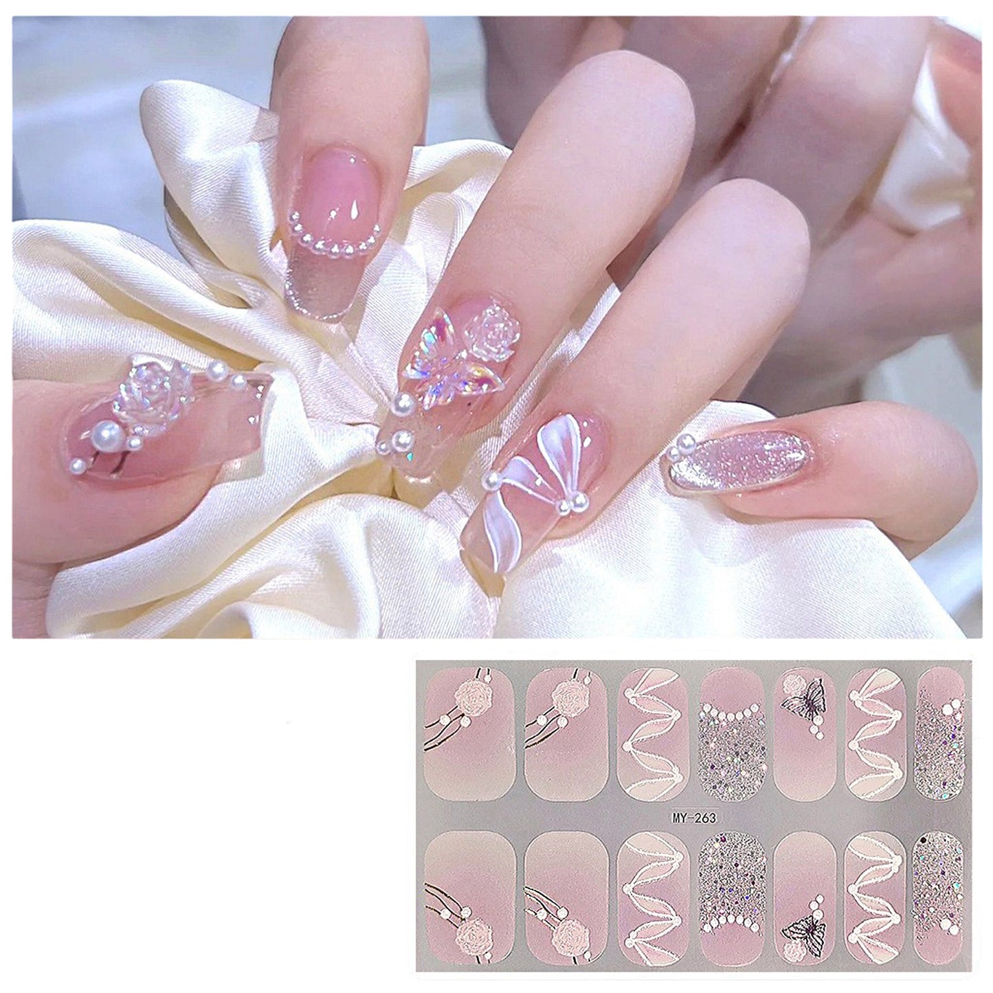 Gel Nail Sticker MY263 (12PC)