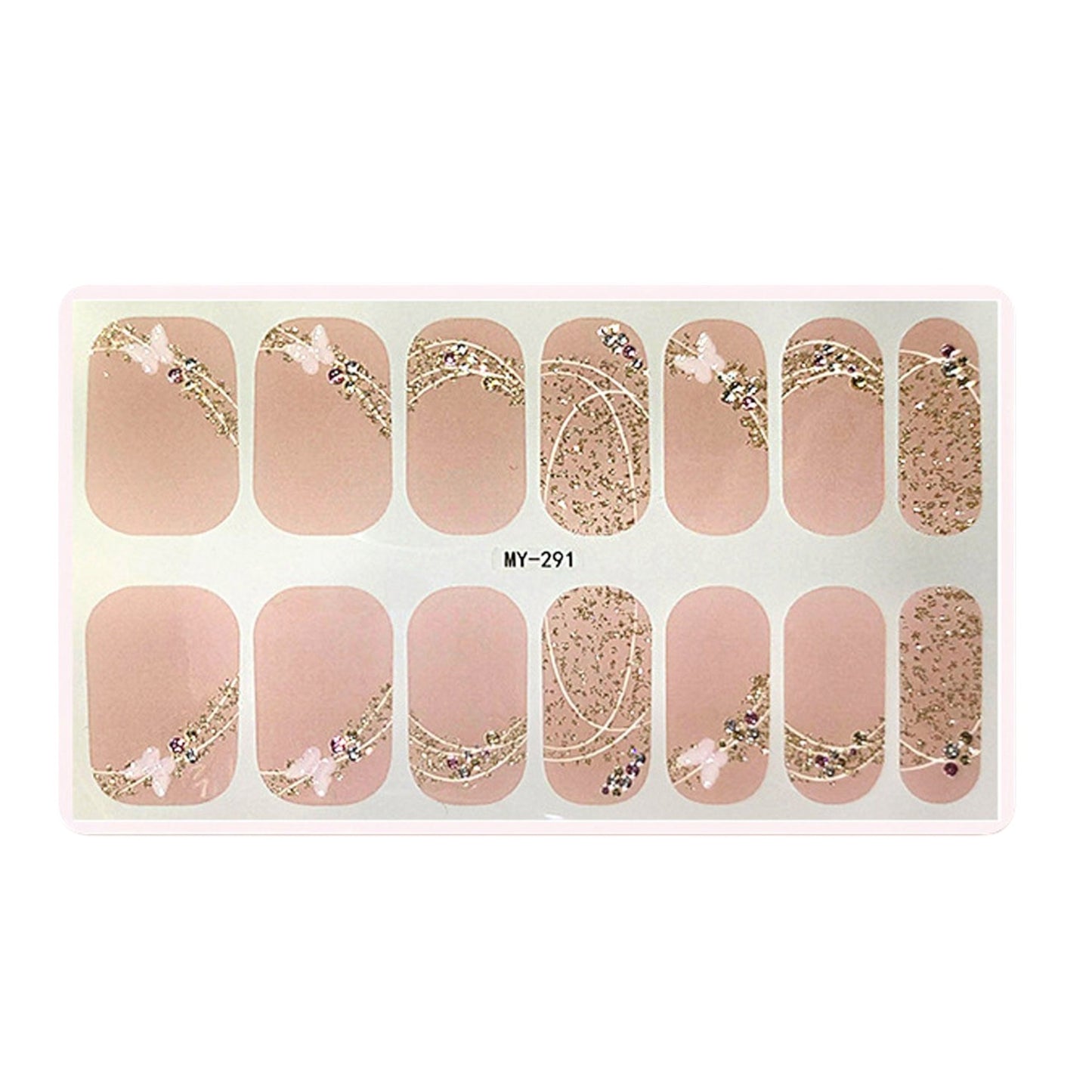 Gel Nail Sticker MY291 (12PC)