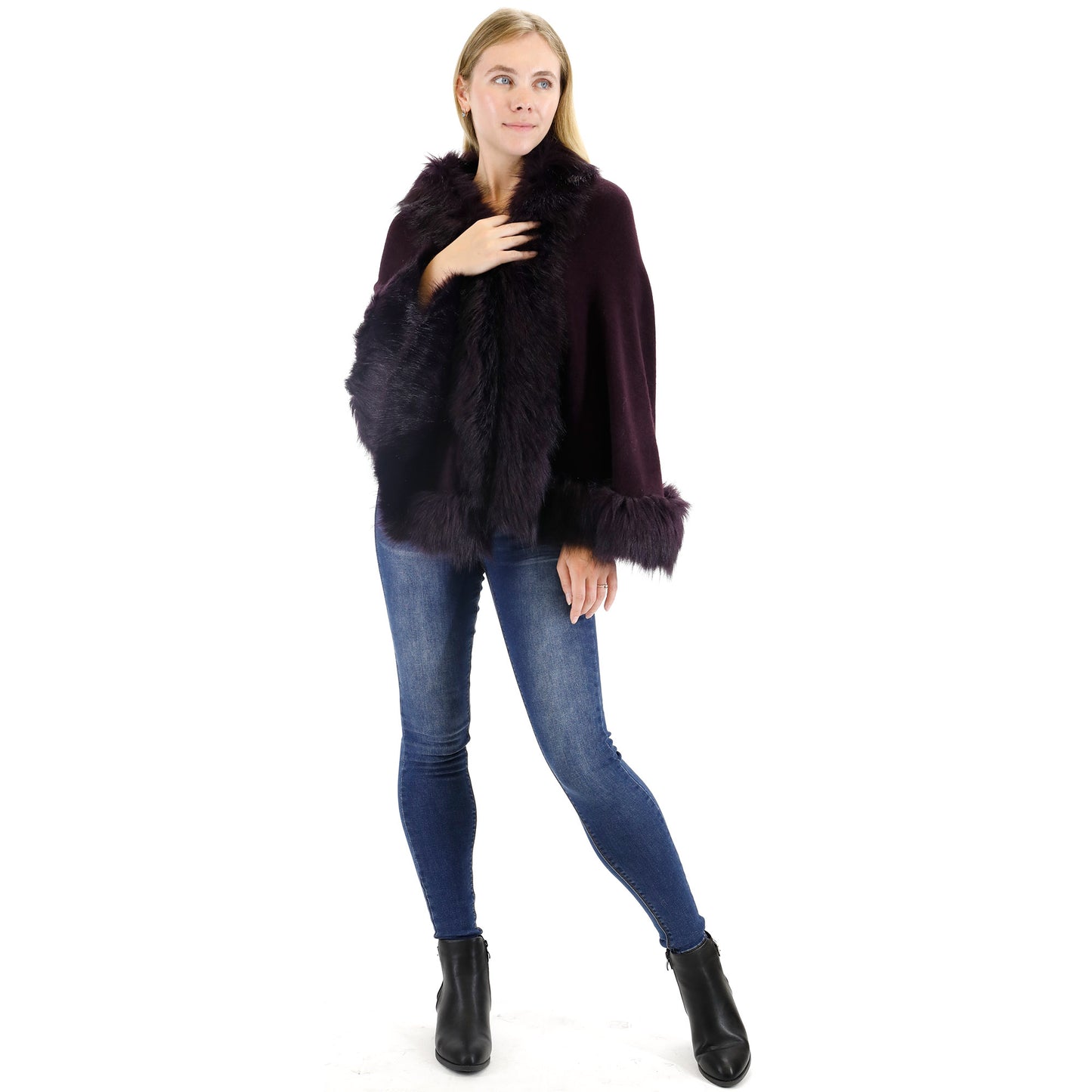 Fur Short Length Shawl SH923 (1PC)