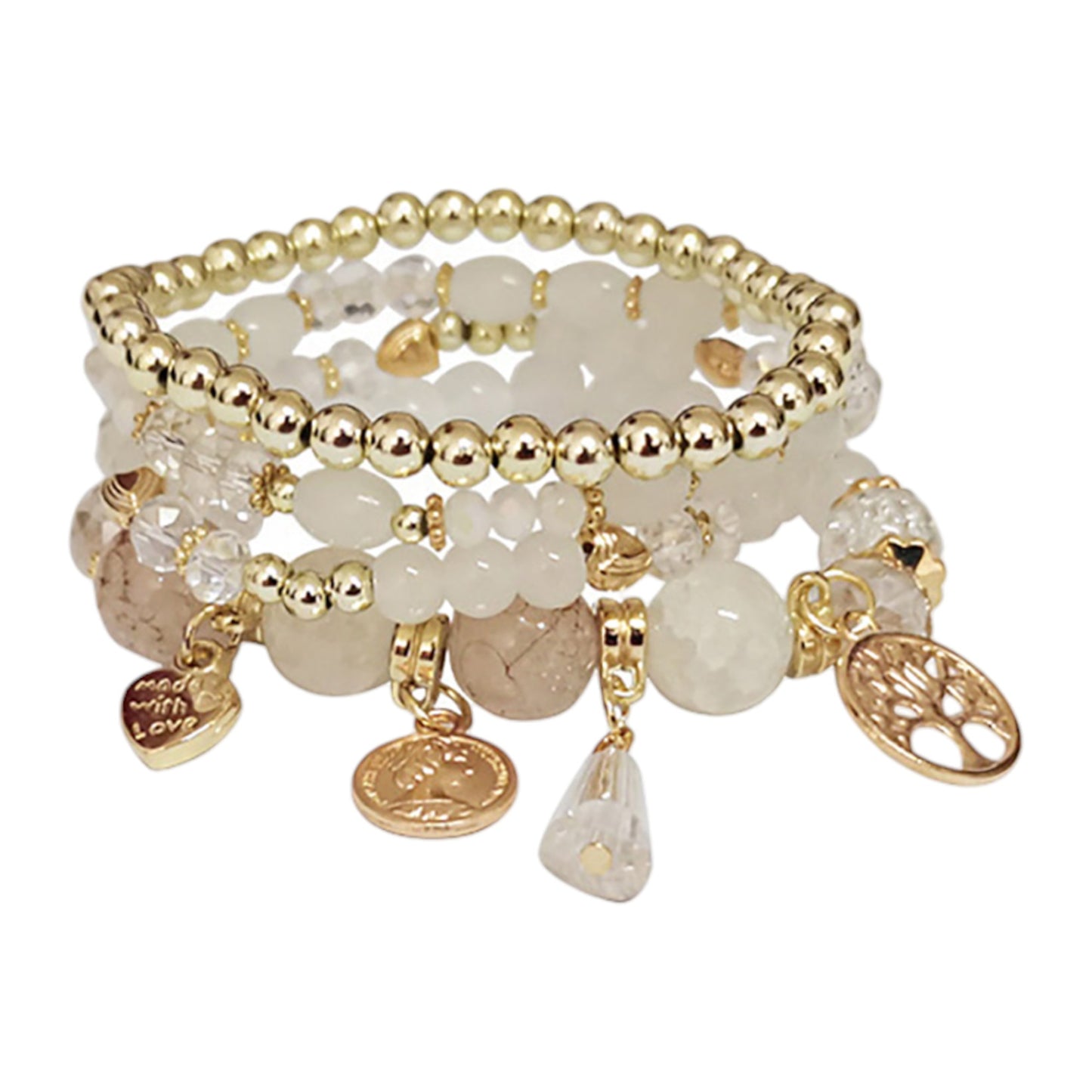 Tree Charm Ball Bracelet BR2521-61. (12PC)