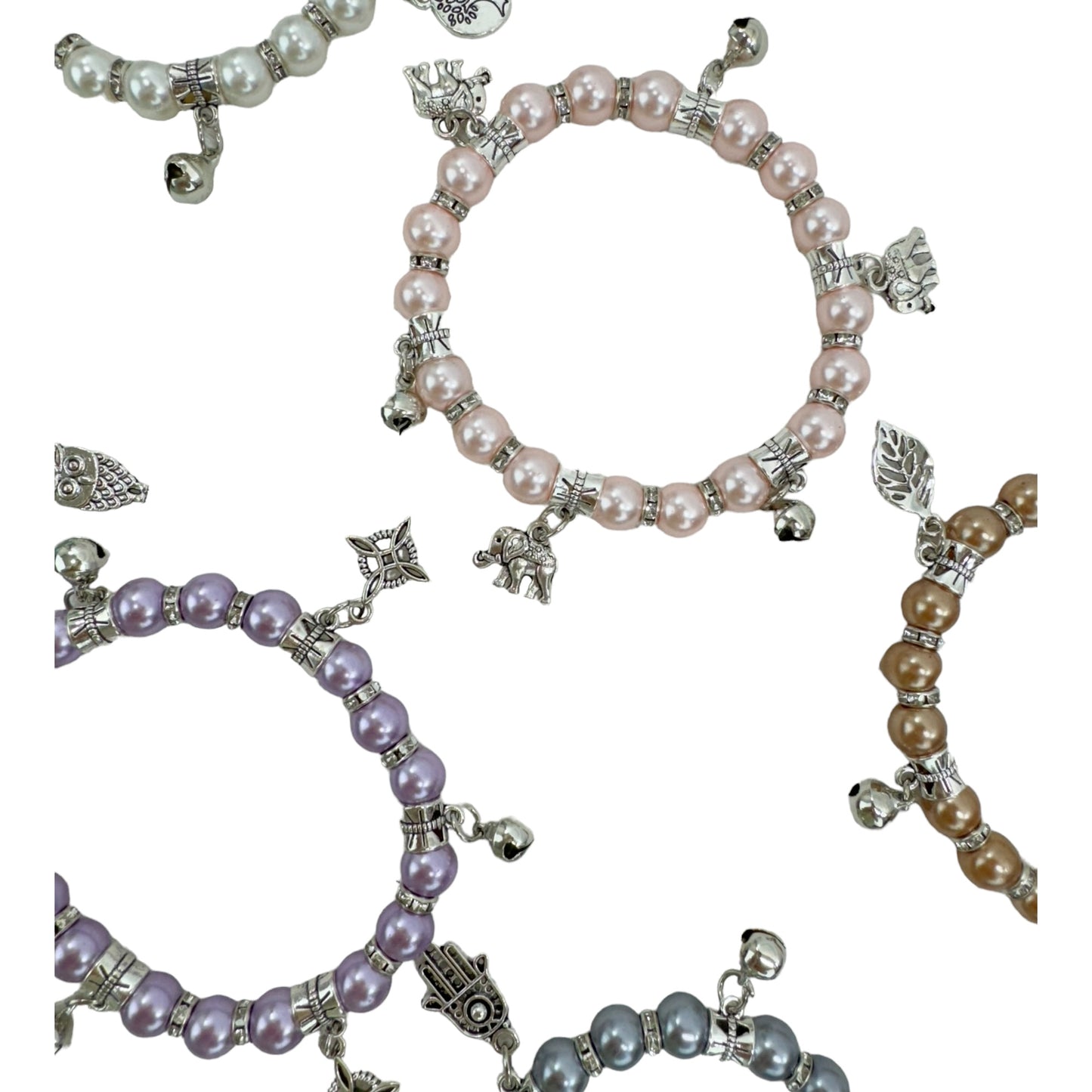 Multi Charm Bead Bracelet BR4226-3 (12PC)