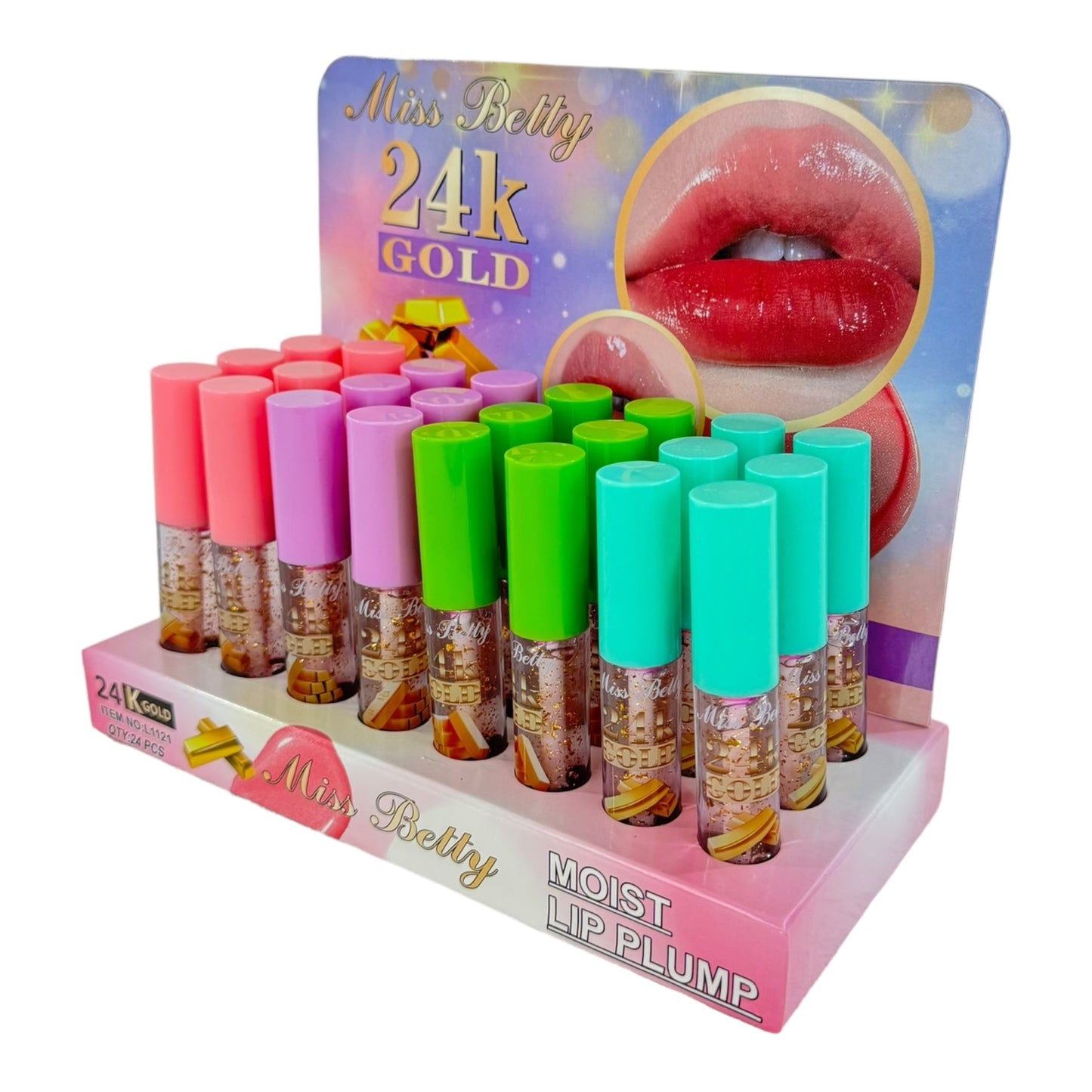 Miss Betty Gold in Lip Gloss LC1121. (24PC)