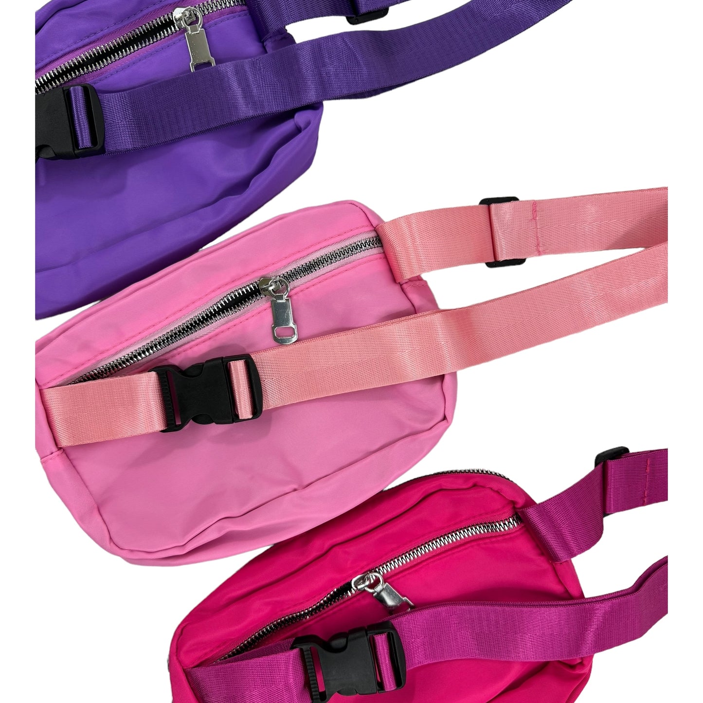 Unisex Nylon Rectangle Belt Bag FBW1858. (3PC)