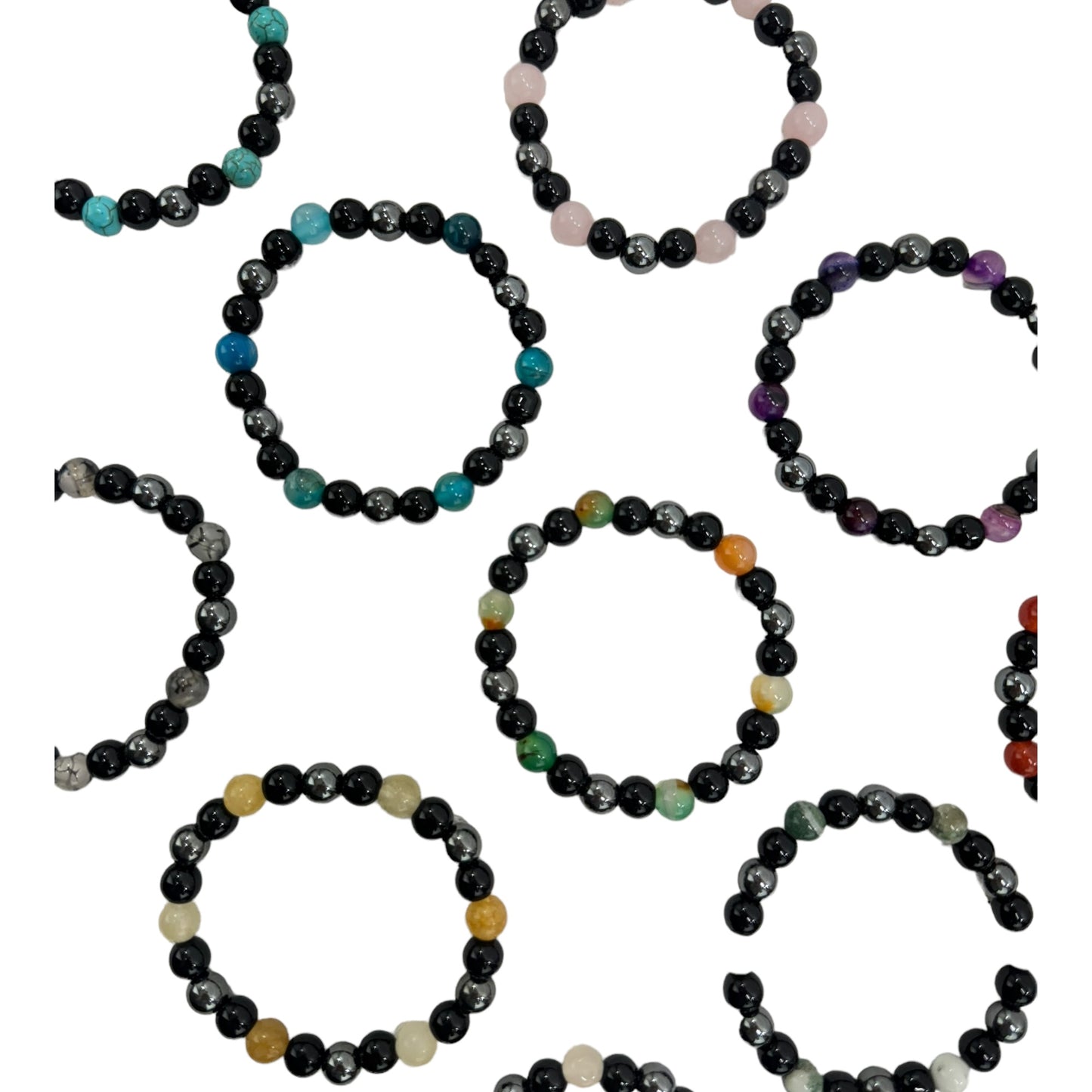 NATURAL STONE BRACELET BR4220-1 (12PC)