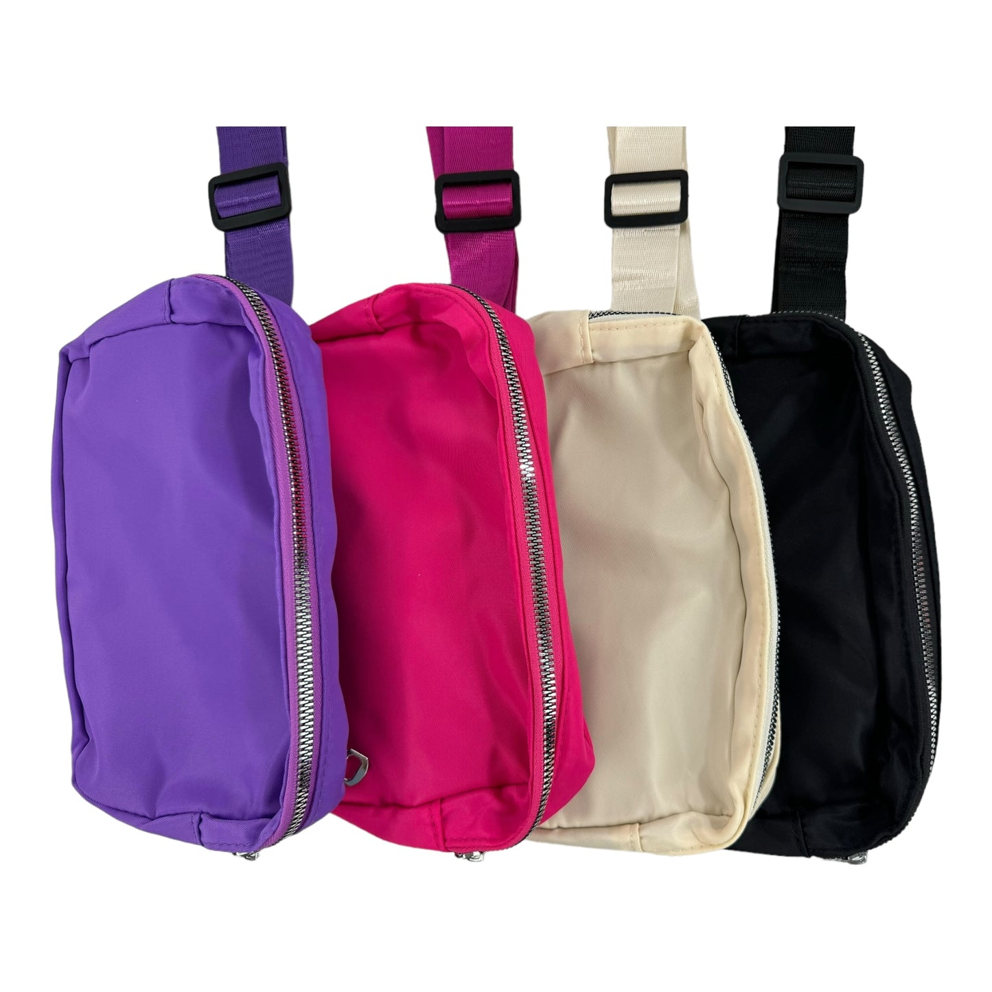 Unisex Nylon Rectangle Belt Bag FBW1858. (3PC)