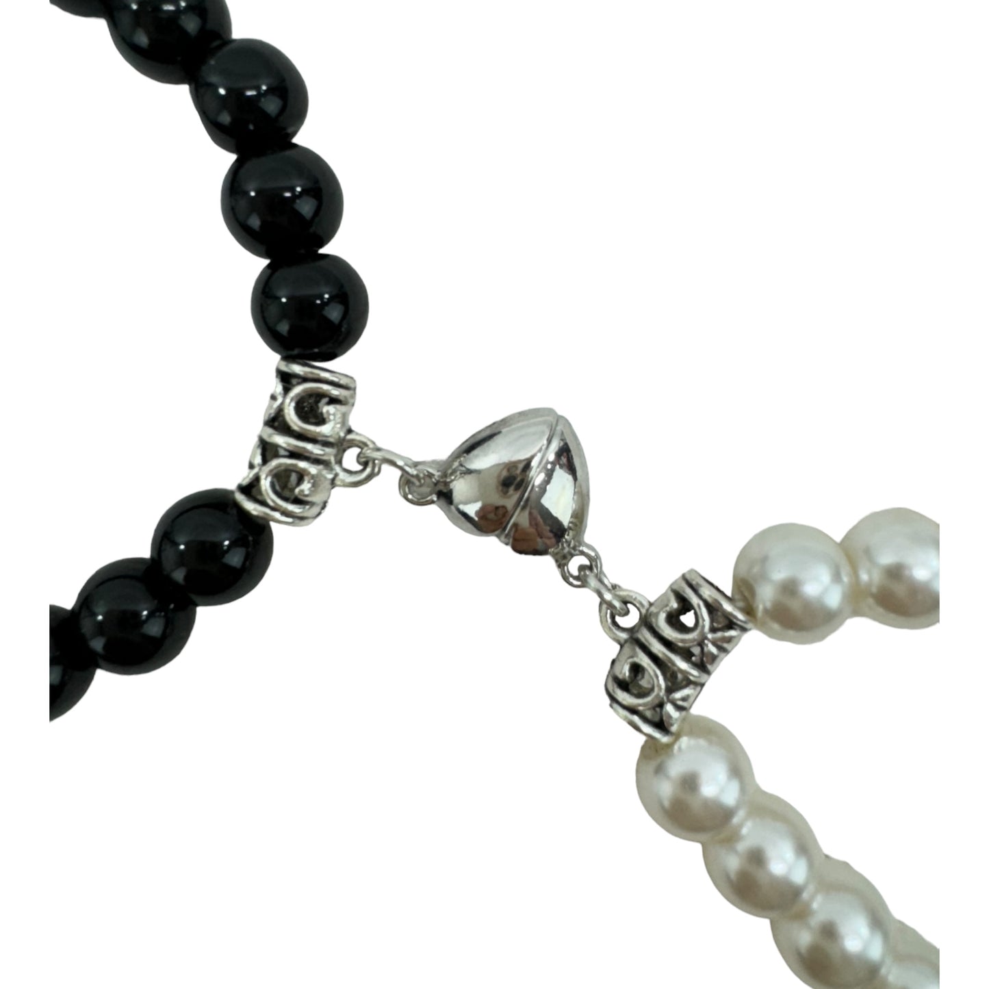 Natural Stone Magnetic Couples Friendship Bracelet BR4214-2. (12PC)