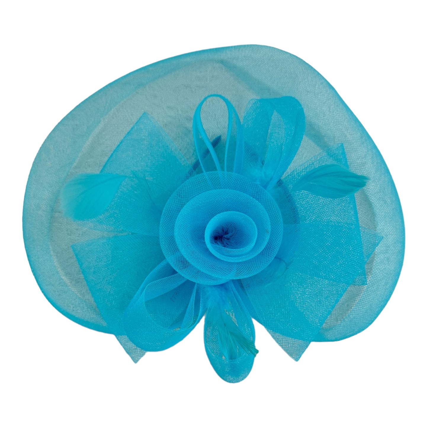 Kentucky Derby & Tea Party Flower Feather Hat FF805 (2PC)