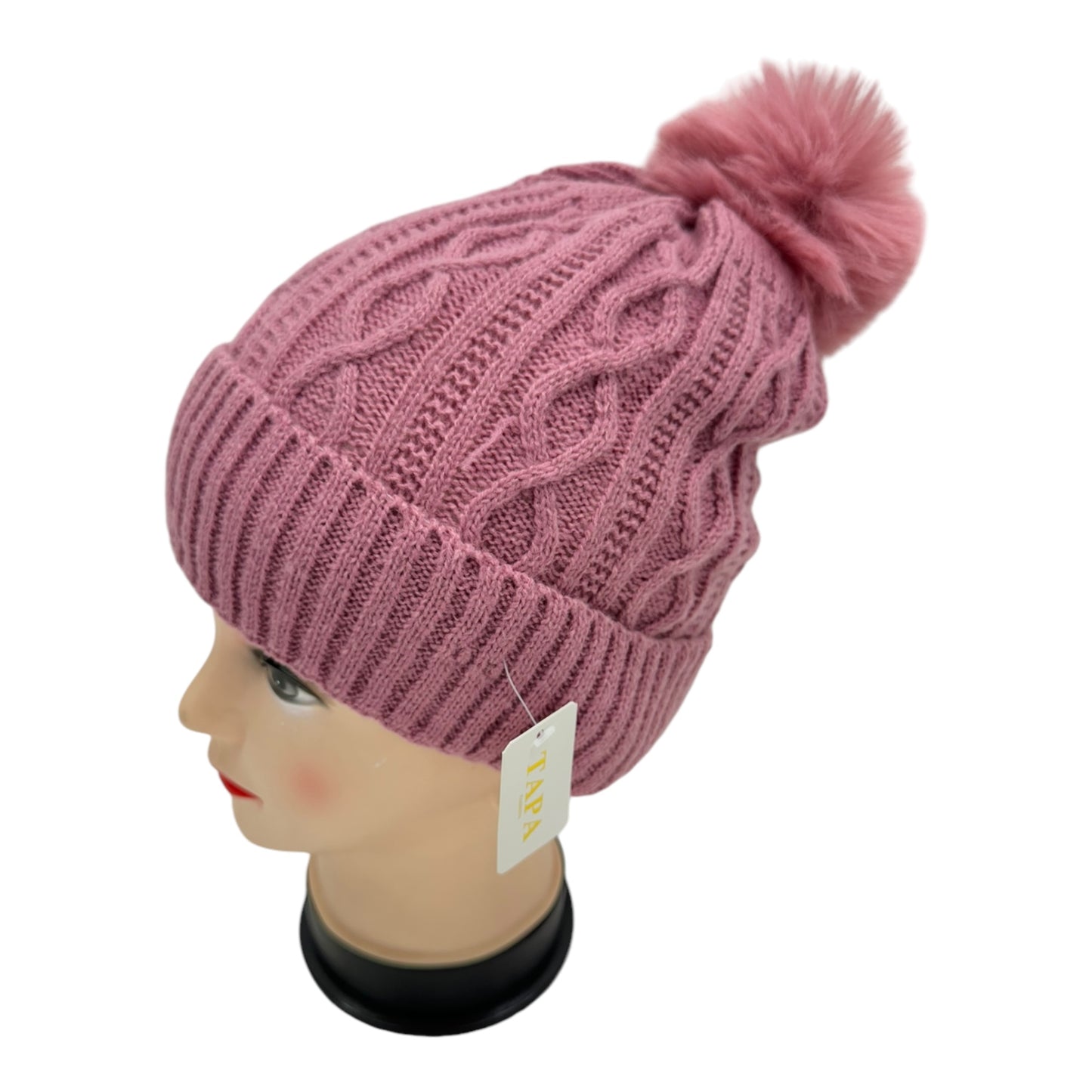 Pom Pom Knitted Beanie SS4717-23. (12PC)