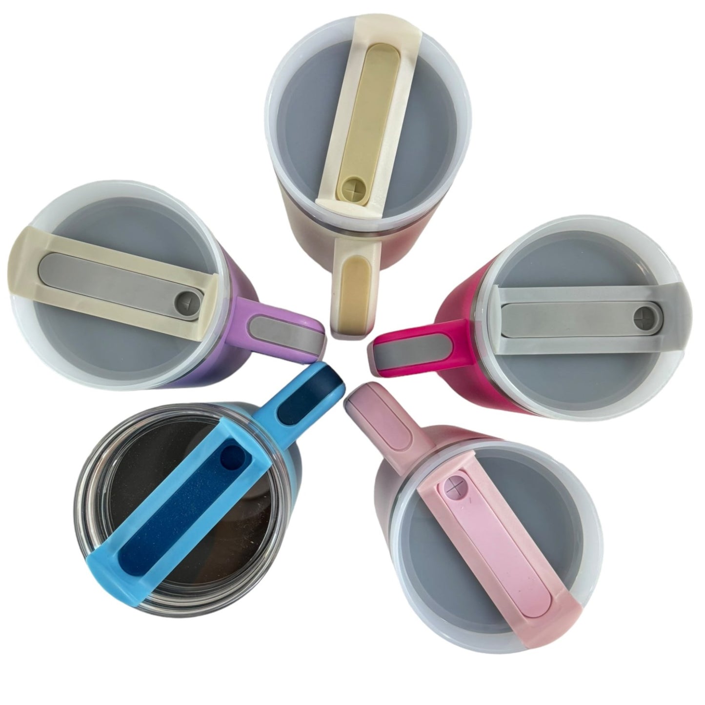 40oz Stainless Steel Tumbler With Handle, Straw, Lid CP4417-1 CP4415-4 CP4130-2(6pc)