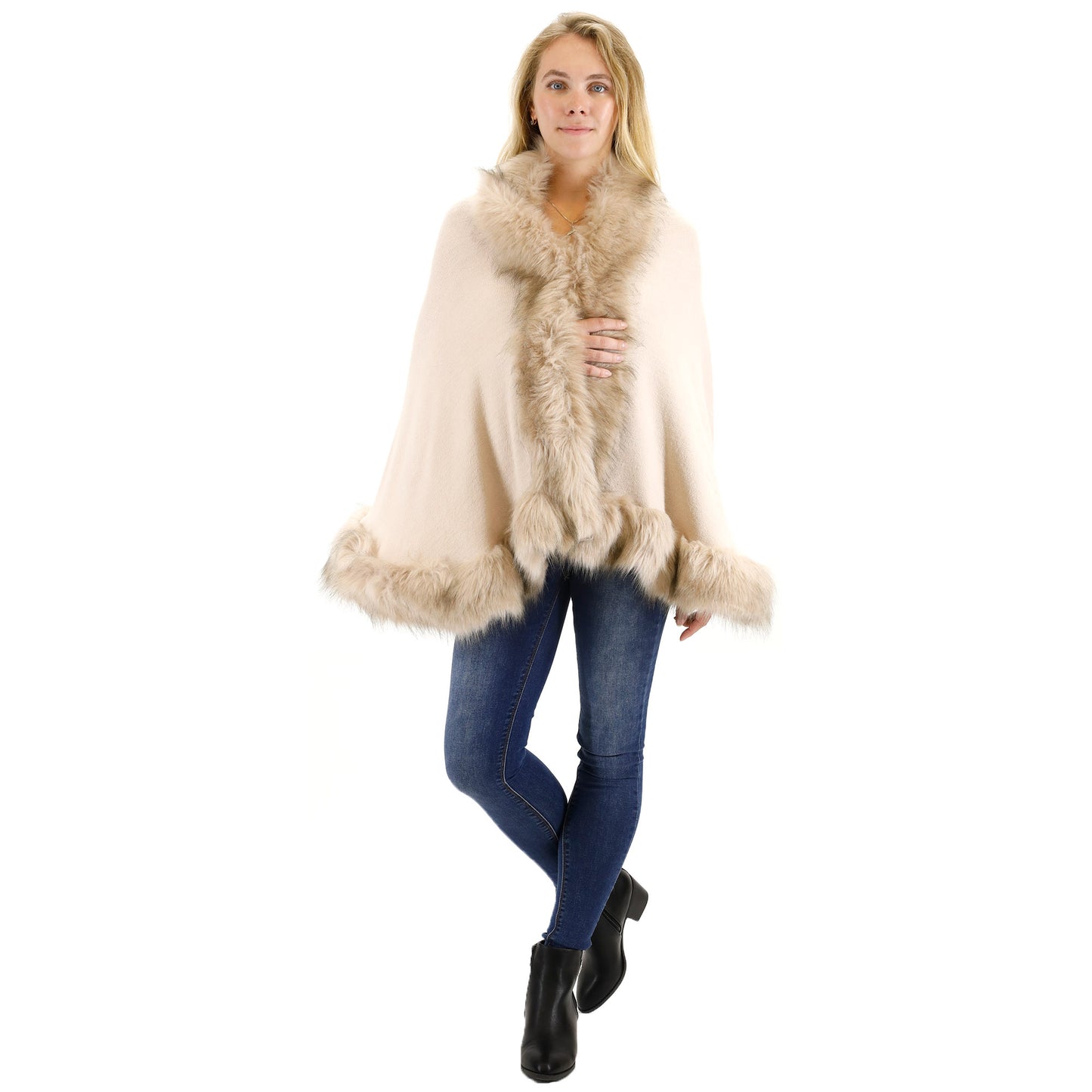 Fur Short Length Shawl SH923 (1PC)