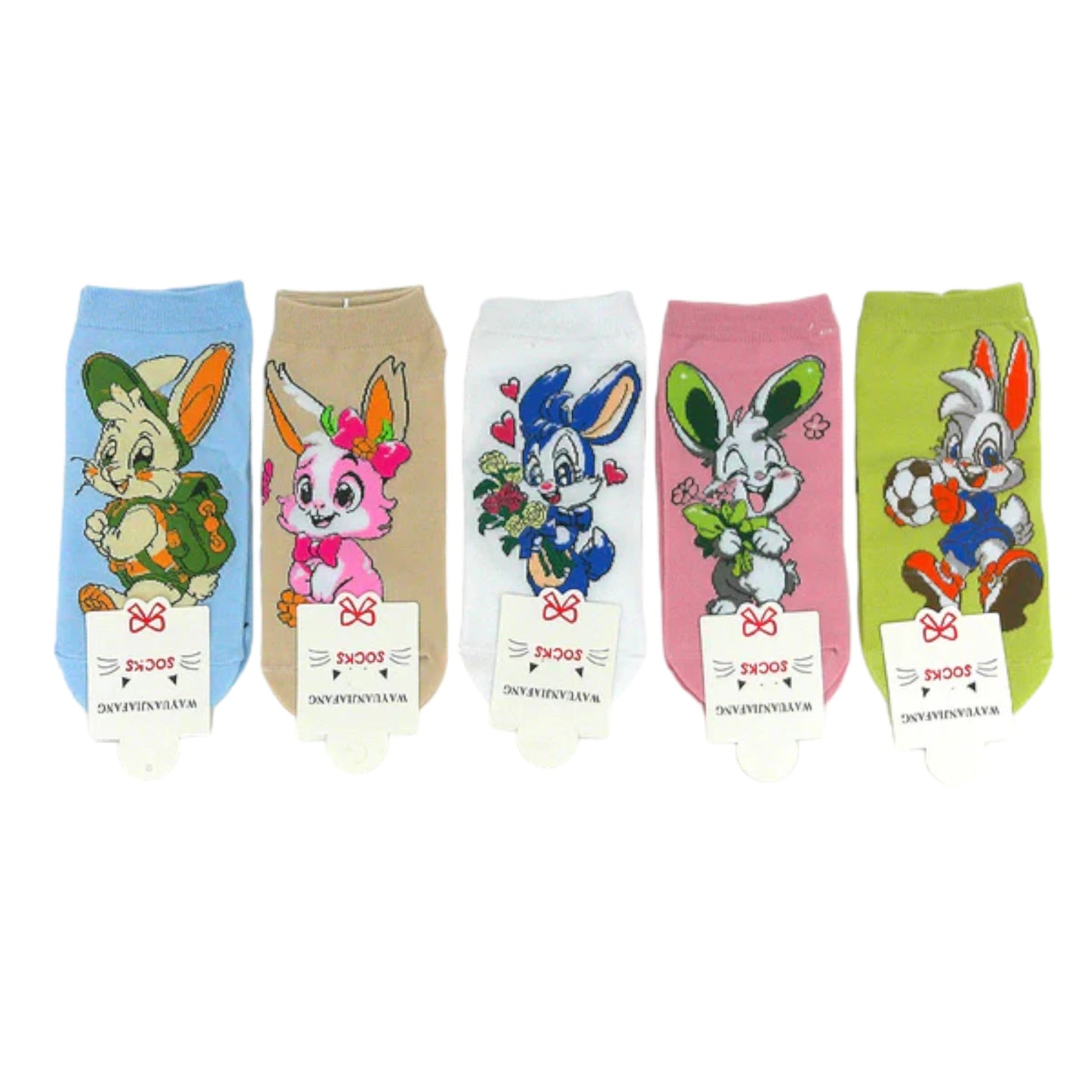 Women's Cute Rabbit Cartoon Socks SK4116-2 (12PC)