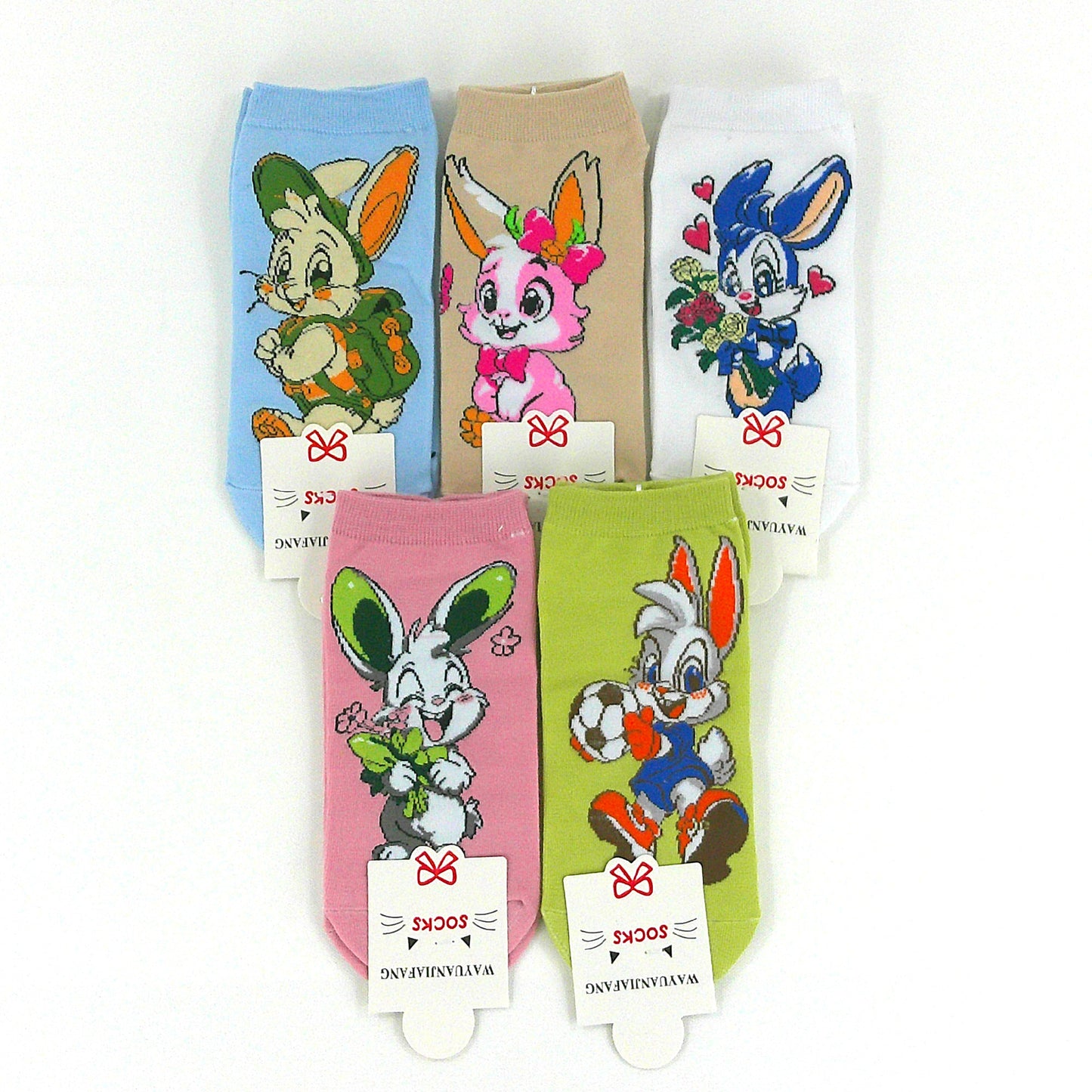 Women's Cute Rabbit Cartoon Socks SK4116-2. (12PC)