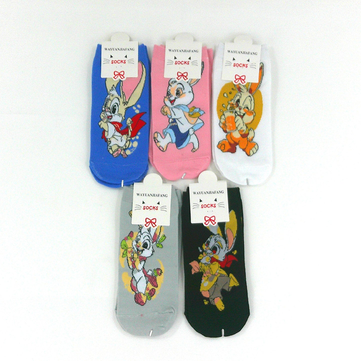 Women's Cute Rabbit Cartoon Socks SK4222-2 (12PC)