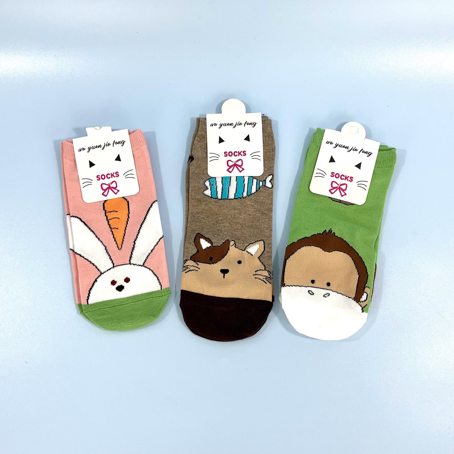 Women's Cute Animal Cartoon Socks SS3208-89 (12PC)