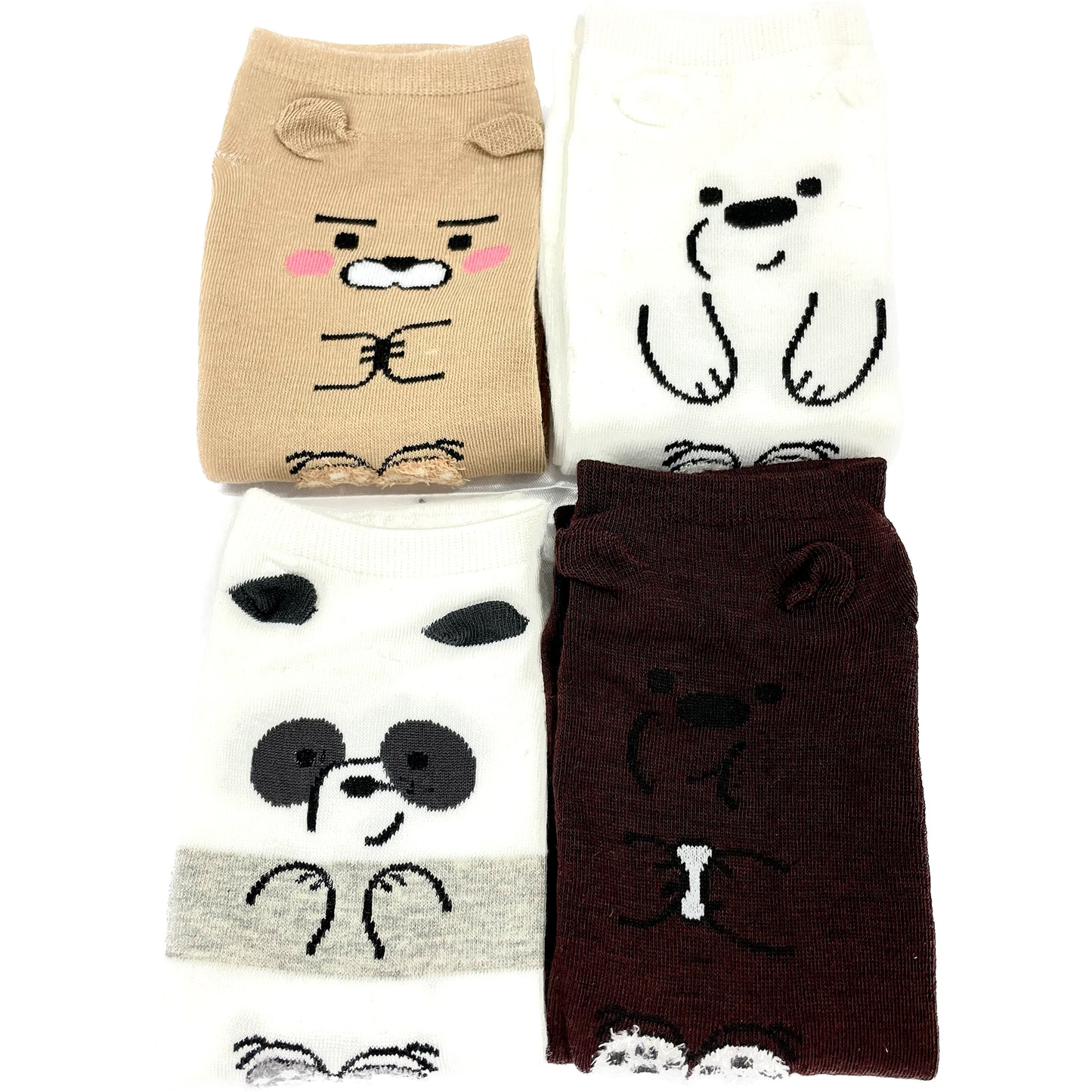 Women's Cute Bear Socks SS3316-70 (12PC)