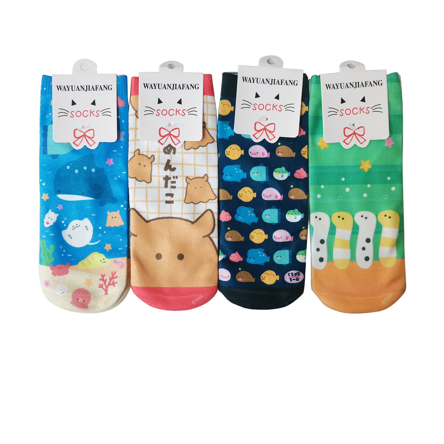 Women's Cute Cartoon Character Socks SS3517-4 (12PC)