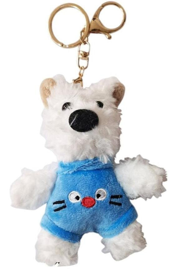 PUPPY WITH ANIMAL PANTS KEY CHAIN SS41014-31 (12PC)