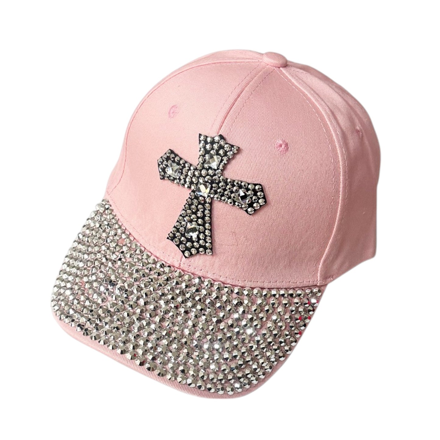 Bling Rhinestone Cross Baseball Cap SS41128-22 (12PC)