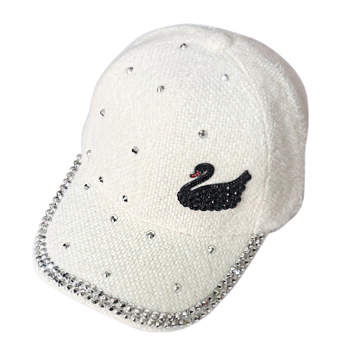 Bling Rhinestone Swan Baseball Cap SS41128-26 (12PC)