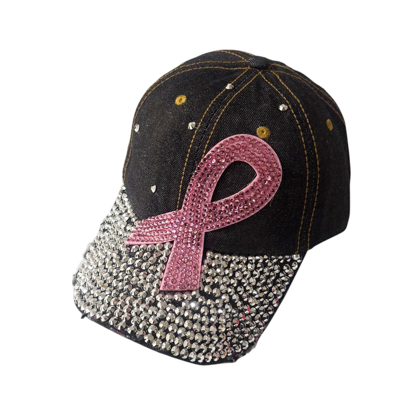 Bling Rhinestone Ribbon Baseball Cap SS41128-6 (12PC)