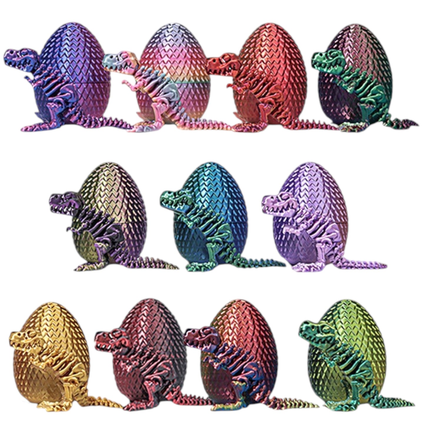 3D Eggs Dinosaur Toy SS5225-28 (12PC)