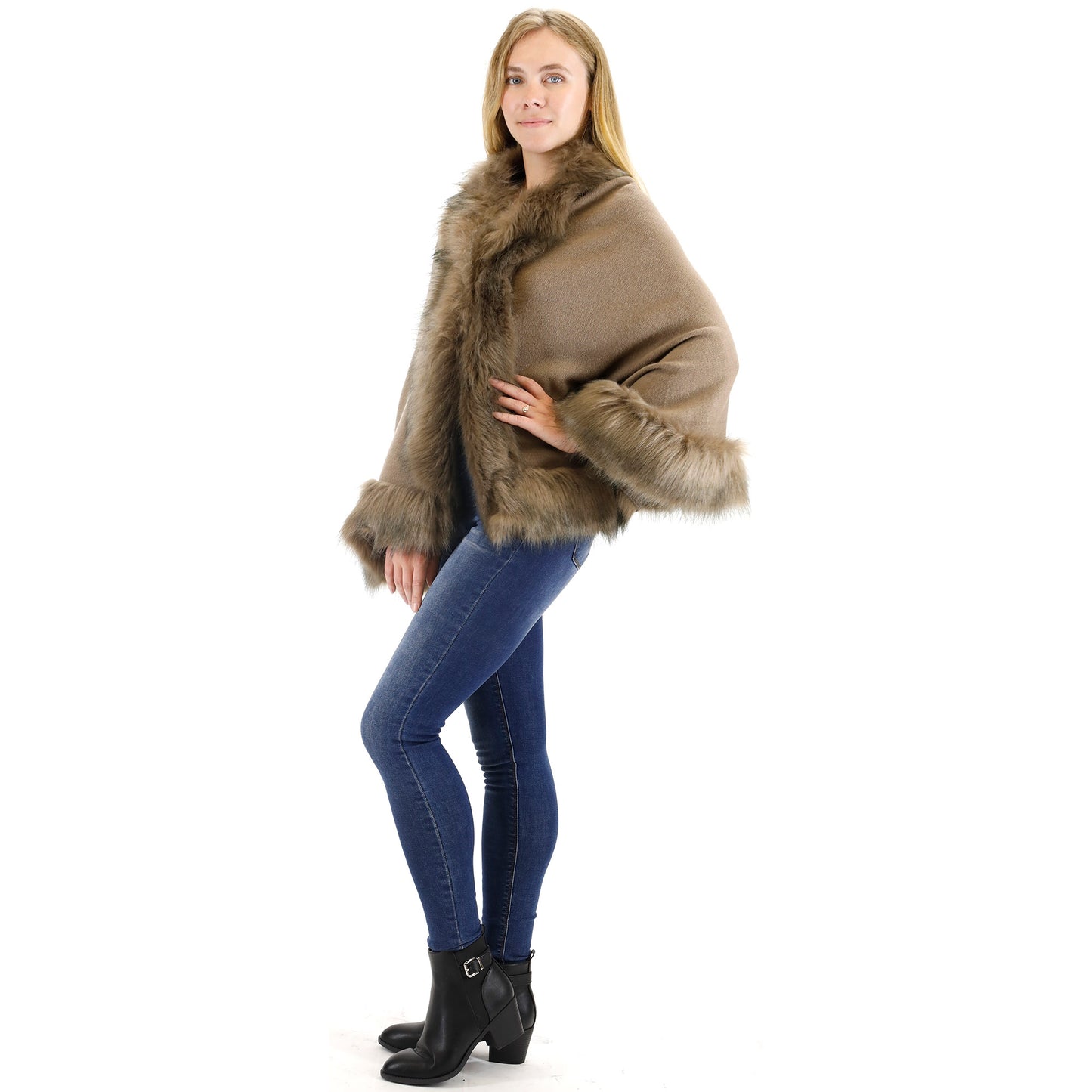 Fur Short Length Shawl SH923 (1PC)