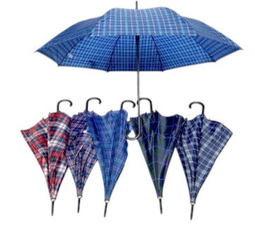 Classic Check Patten 8 Panel Umbrella UM7098 (12PC)