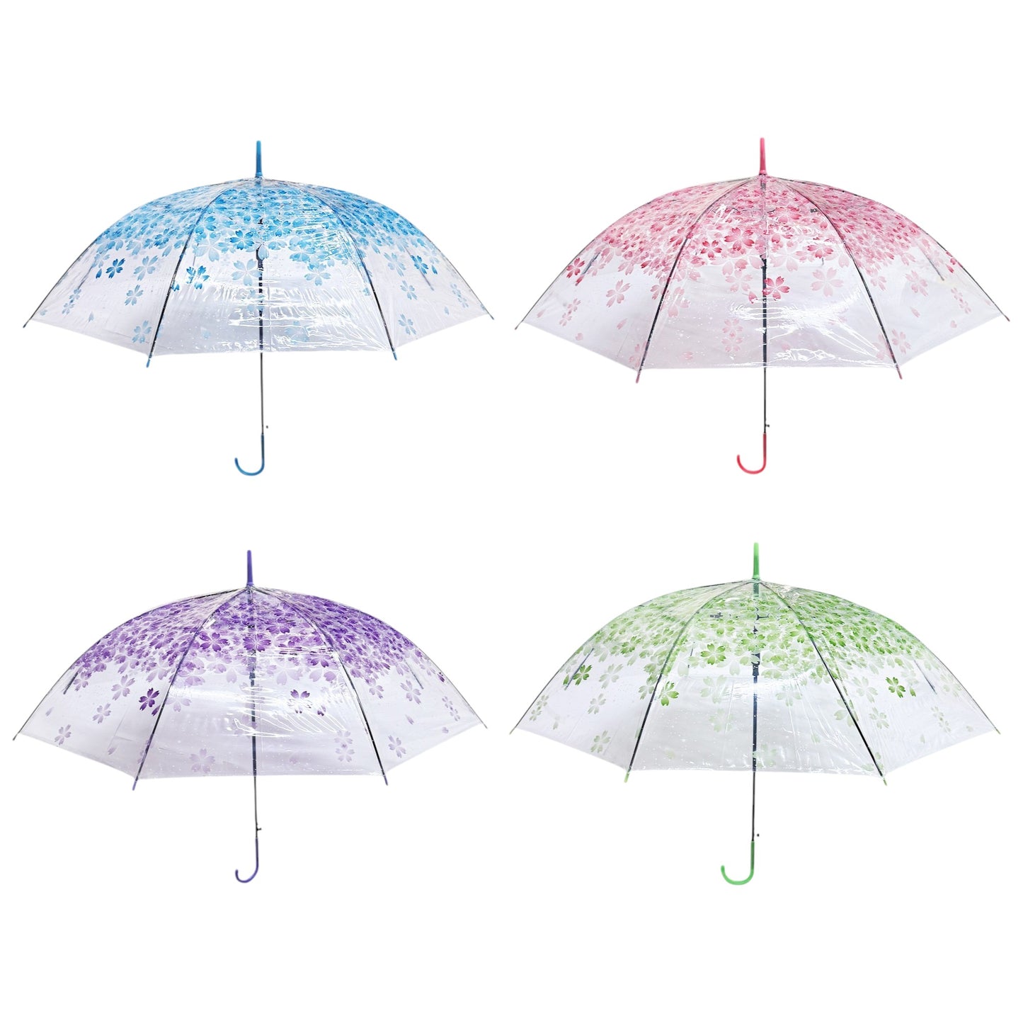Cherry Blossom Transparent Clear Umbrella UM1109-2. (12PC)