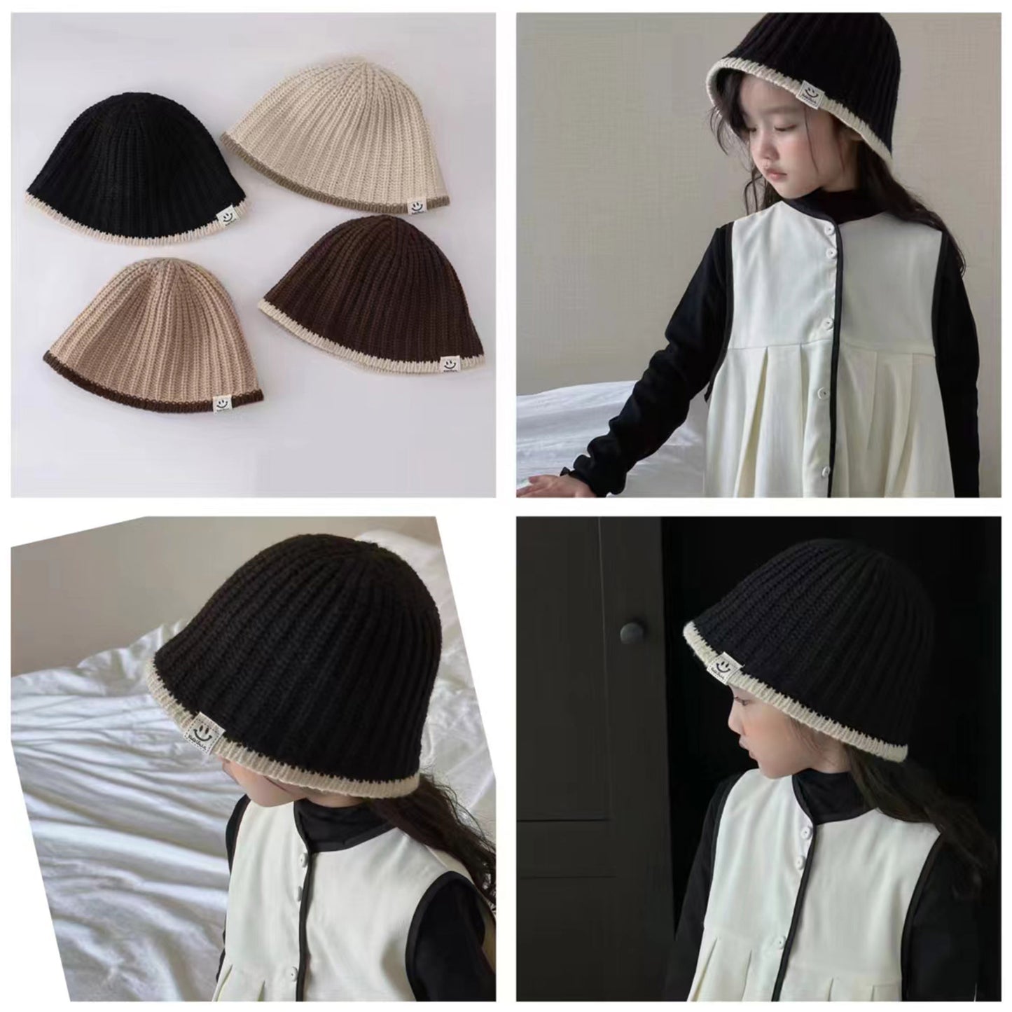Kids Knitted Beanie HT3107-6 (12PC)