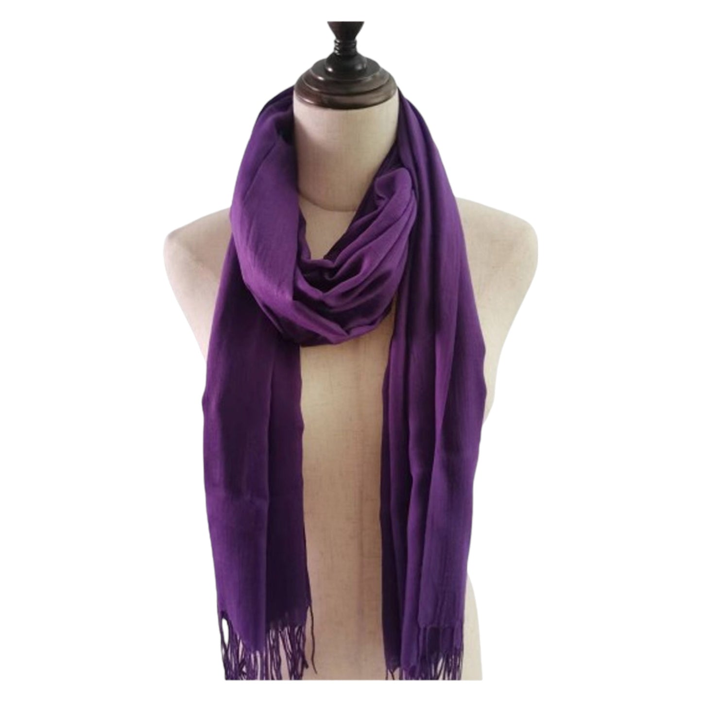 Plain Viscose Scarves VP1211C (12PC)