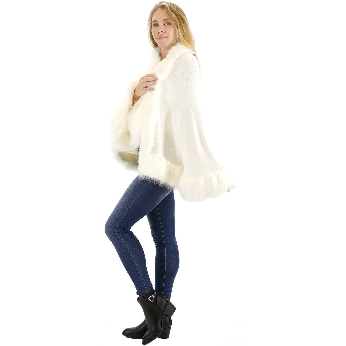 Fur Short Length Shawl SH923 (1PC)