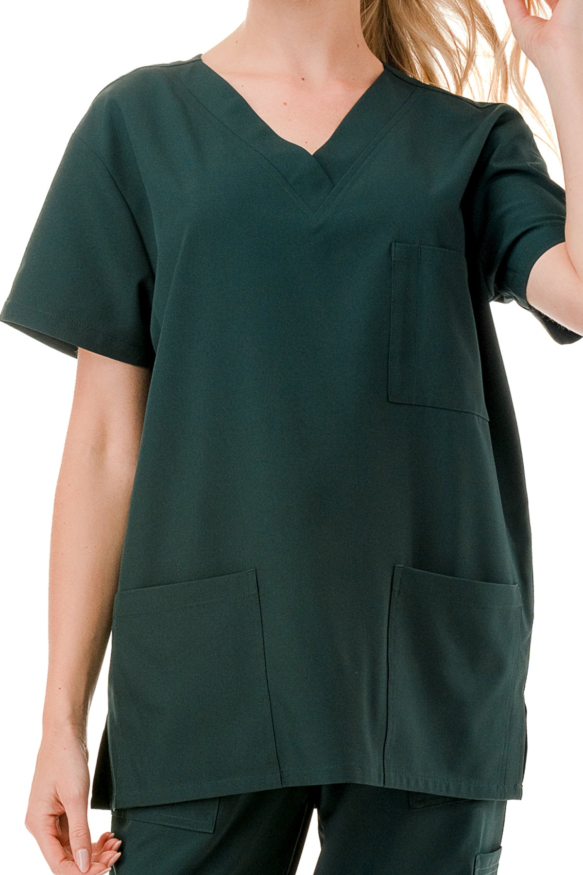 WOMEN'S SCRUBS MEDICAL NURSING UNIFORM SET UN0147HG (MIN 2 SET)
