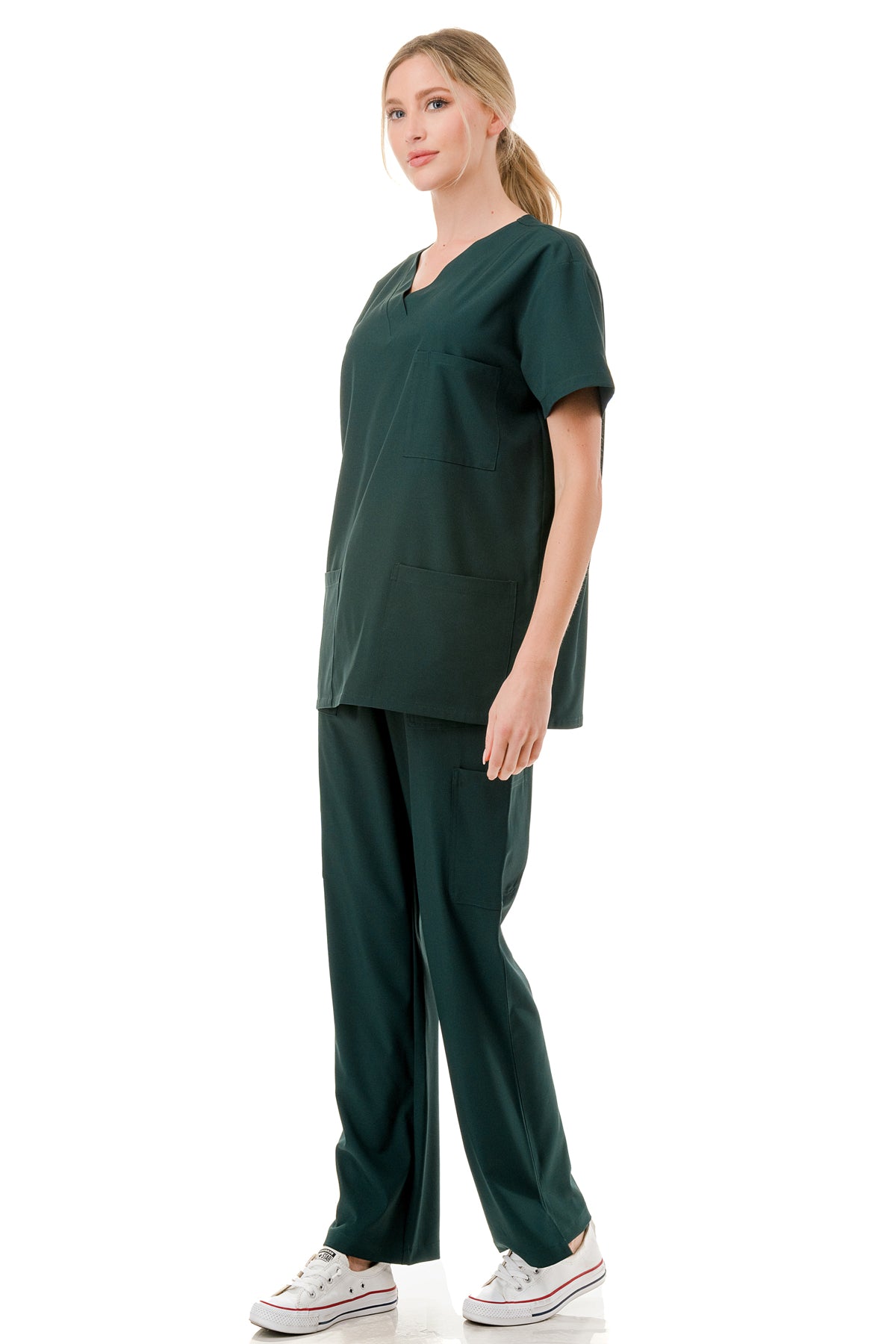 WOMEN'S SCRUBS MEDICAL NURSING UNIFORM SET UN0147HG (MIN 2 SET)