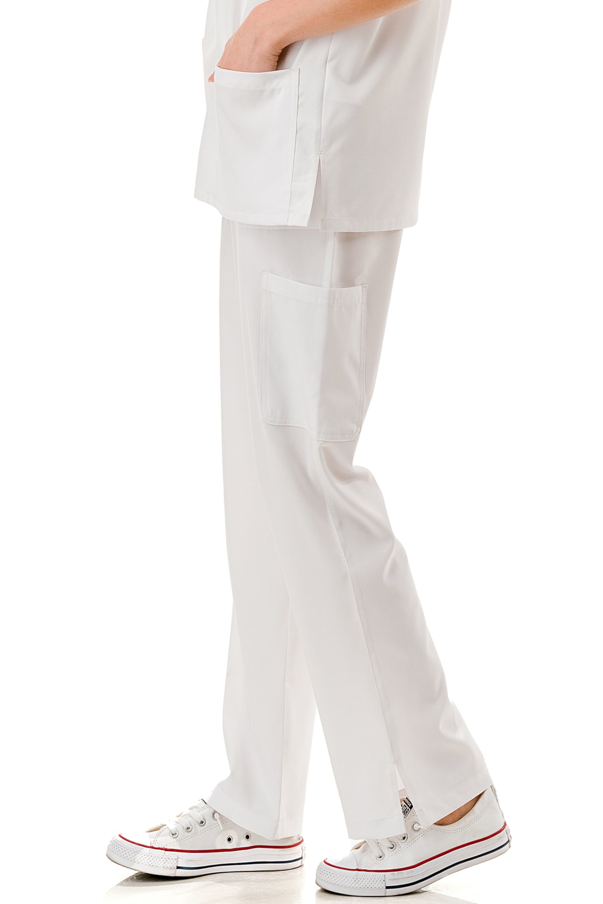 WOMEN'S SCRUBS MEDICAL NURSING UNIFORM SET UN0147WH (MIN 2 SET)
