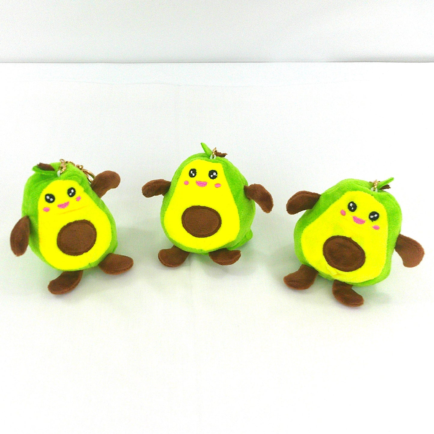 Smile & Angry Reversible Avocado Plush Key Chain KC427-53 (12PC)