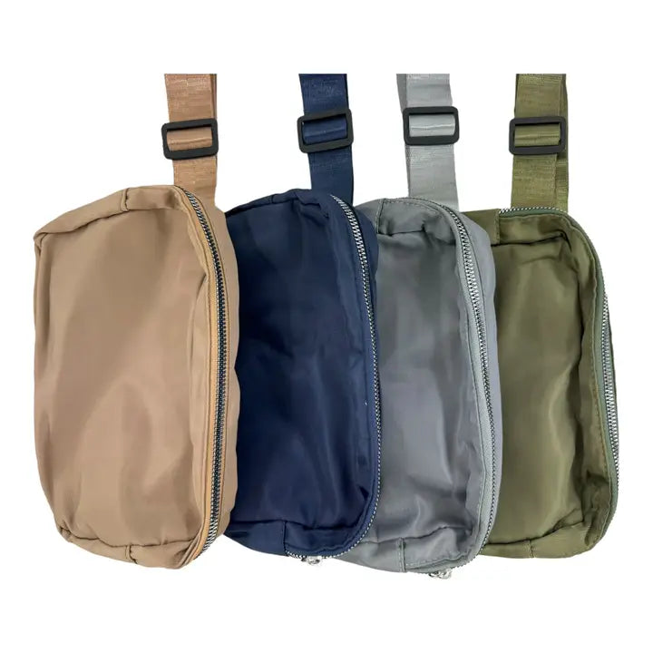 Unisex Nylon Rectangle Belt Bag FBW1858. (3PC)