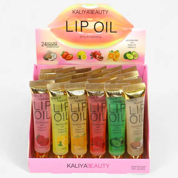 Kaliya Beauty Fruit Lip Oil J837. (24PC)