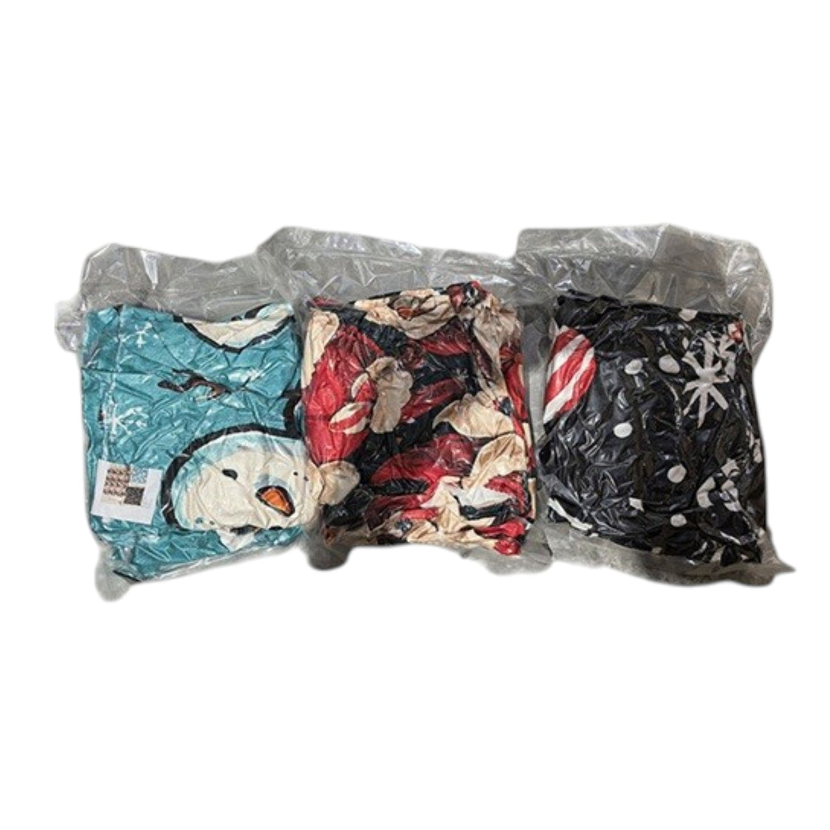 Christmas Santa and Snowman Pattern Blanket JB6910-18 (12PC)