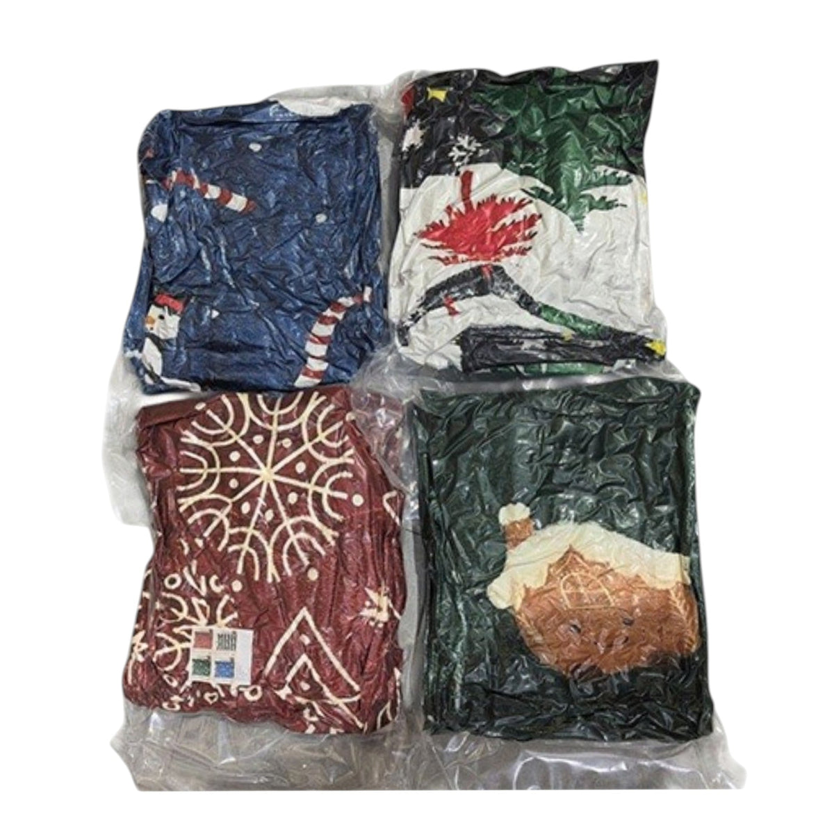 Christmas Gingerbread House and Tree Pattern Blanket JB6910-17 (12PC)
