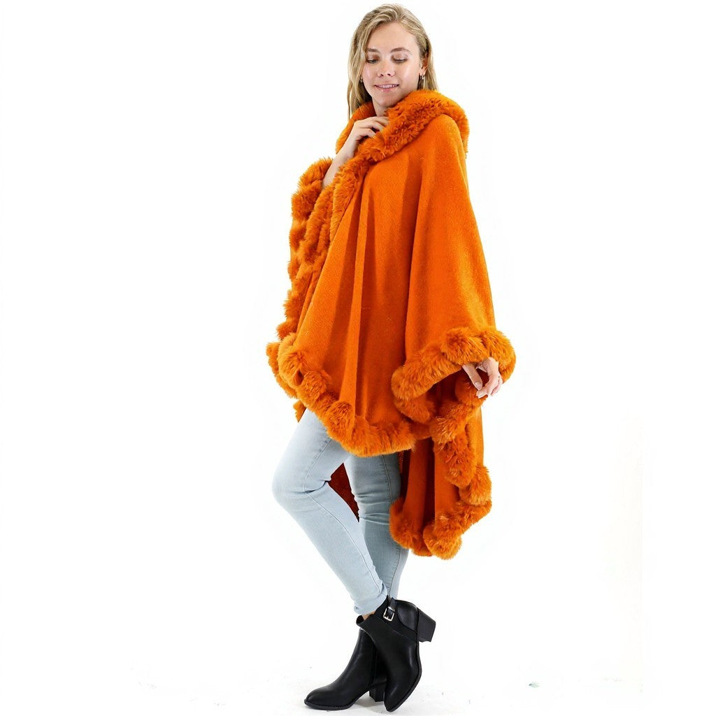Solid Color Fur Shawl SW3719-1. (2PC)