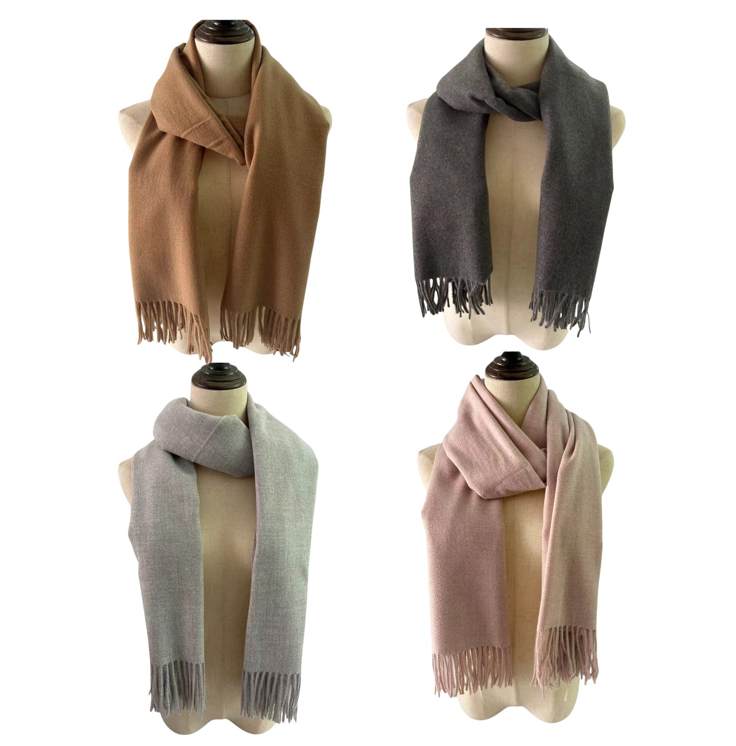 Cashmere Feel Plain Scarves SCF825. (6PC)