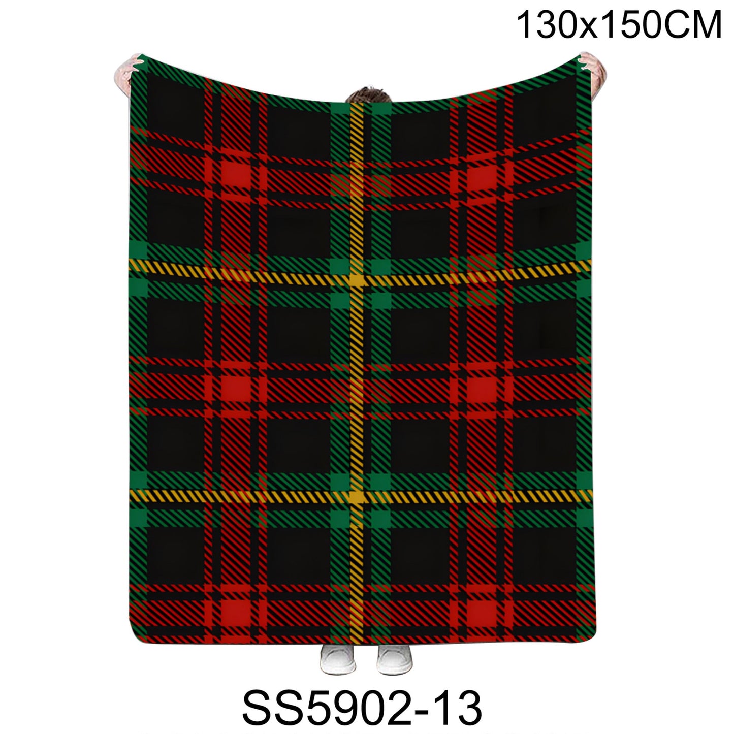 Classic Checkered Pattern Blanket SS5902-13 (1PC)