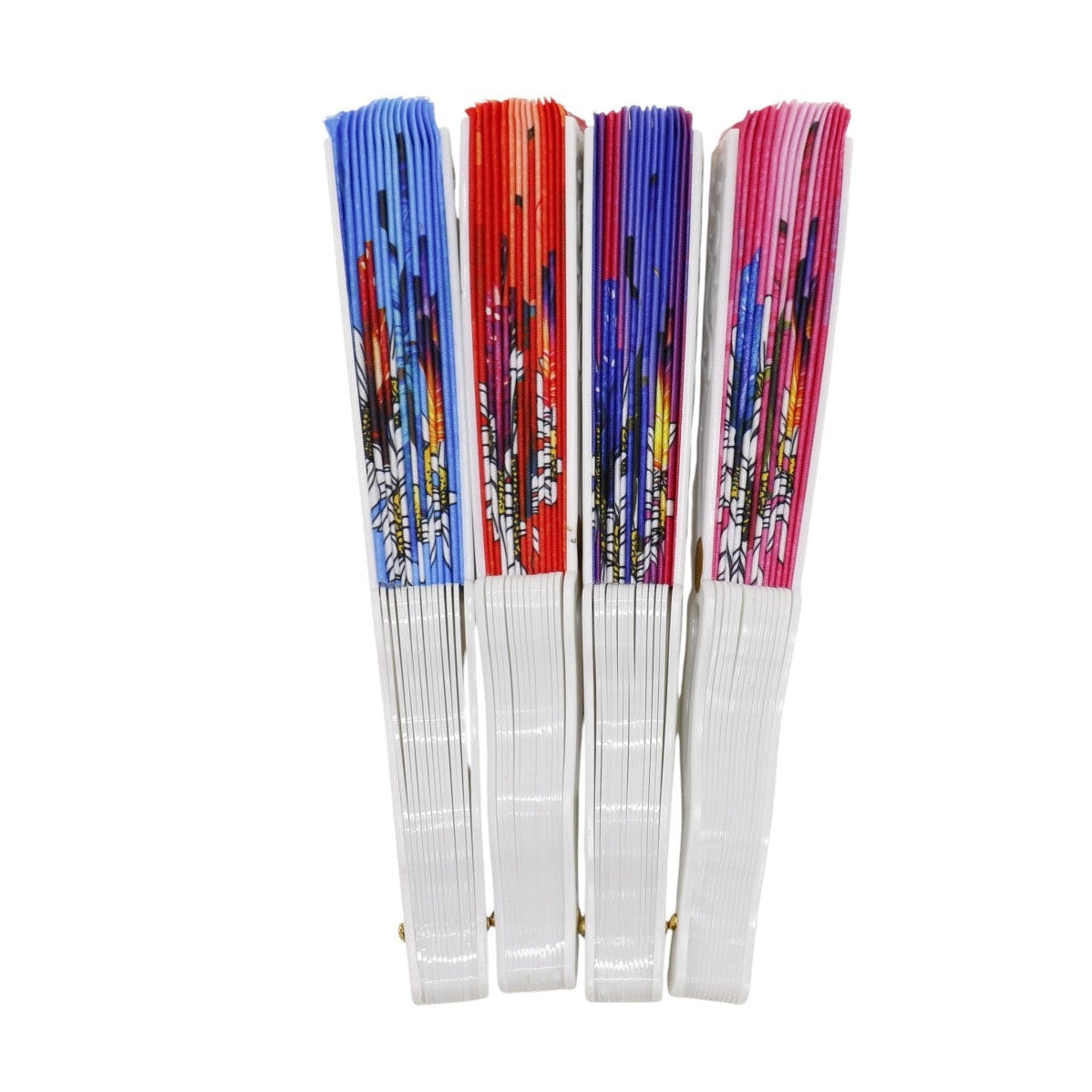 Butterfly Daisy Ombre Folding Hand Fan FN0373. (12PC)