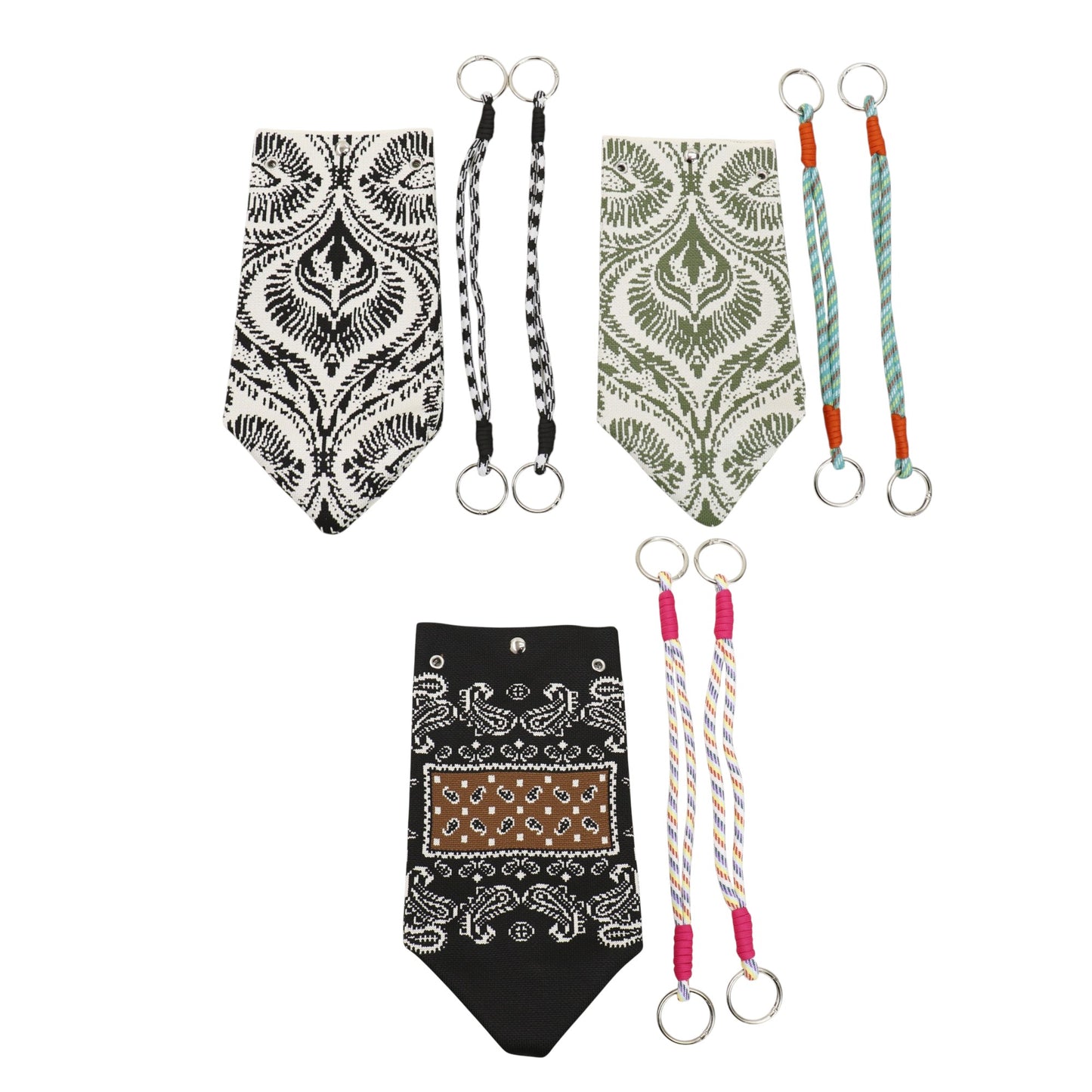 Bandana Pattern Knitted Tote Bag JB6122-7 (12PC)